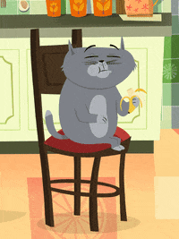 Happy Food GIF by Kitty Is Not A Cat