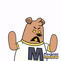 Stop No GIF by Meme World of Max Bear