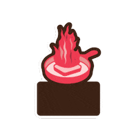 Fire Restaurant Sticker by WEP