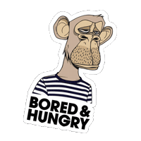 TastelessPH nft burger bnh bored and hungry Sticker
