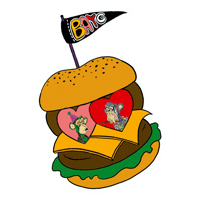 TastelessPH nft burger bnh bored and hungry Sticker