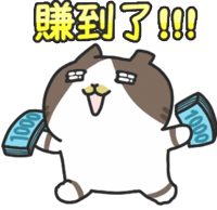 happy cat Sticker