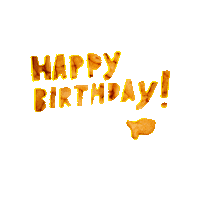 GeorgiesGurl happy snacks hbd goldfish Sticker
