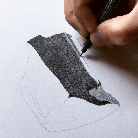 les-canailles giphygifmaker illustration design black and white GIF