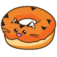 Happy Cat Sticker by Fuzzballs