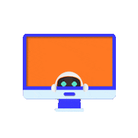 Emoji Robot Sticker by FeedMe Smart POS Sytem