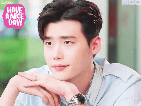 irinebakin giphygifmaker giphyattribution have a nice day lee jong suk GIF