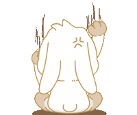 Bunny 貓 Sticker by EVANS艾特兔