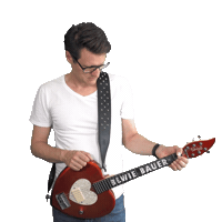 Guitar Brille Sticker by Bewie Bauer