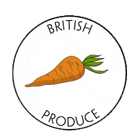 British Carrot Sticker by Daily Dose