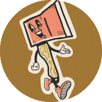 Vintage Camping Sticker by The Unexpected Type