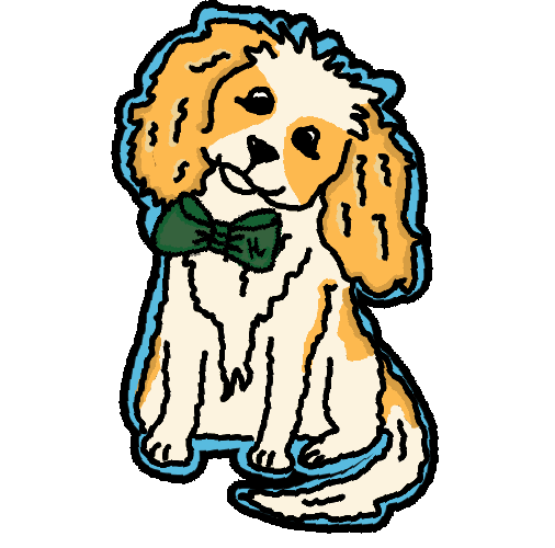 Bow Tie Cute Dog Sticker