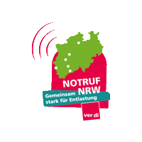 verdigesundheitsozialesnrw verdi notruf fachbereichc Sticker