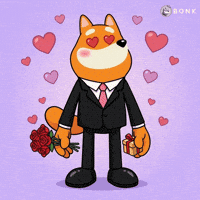 Red Roses Heart Eyes GIF by BONK