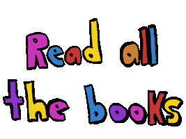 Read All The Things Sticker by Jake Martella