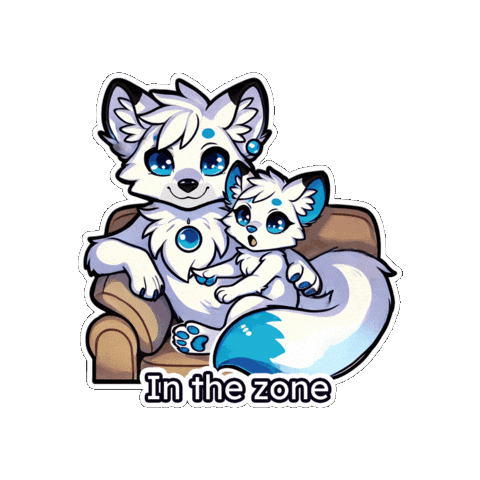 Cuddles Chilling Sticker