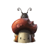 matthisdrawshalt adventure bug mushroom shroom Sticker