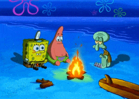 campfire GIF by SpongeBob SquarePants