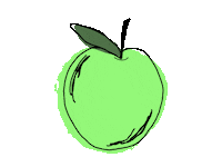 jennywakeandbake apple green apple jennywakeandbake Sticker