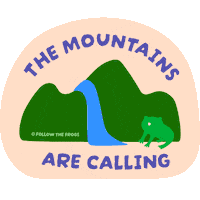Japan Mountains Sticker by Follow The Frogs