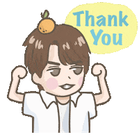 Happy Thanks Sticker