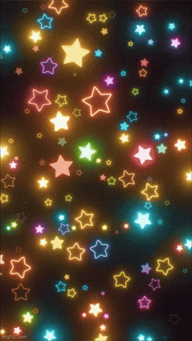 pastelkiss giphyupload starry rainbowstars GIF
