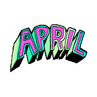 April Month Sticker by megan lockhart