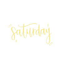 Typography Saturday Sticker