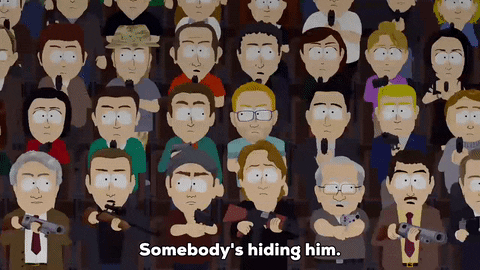 seats crowd of people GIF by South Park 