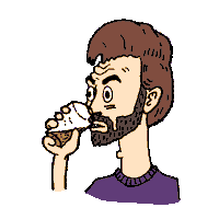 jesjunebat kevin gulp thought cops kevin podas Sticker