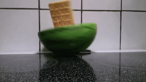 waffle falling GIF