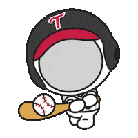 Baseball Hit Sticker by LG Uplus