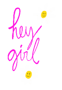 Hey Girl Friendship Sticker