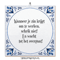 Focus Wijsheid Sticker by Tegelspreuken.nl