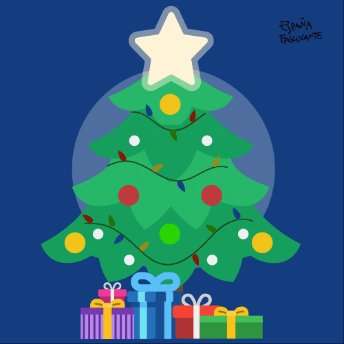 Celebrar Christmas Tree GIF by España Fascinante
