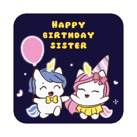 Happy Birthday To You Bu Sticker by Brave Unicorn