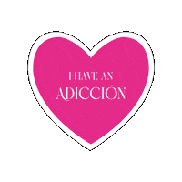 Heart Pink Sticker by ADICCION TEQUILA