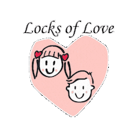Heart Wigs Sticker by Locks of Love