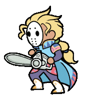 ThePhoenixCave tools final fantasy chainsaw edgar Sticker