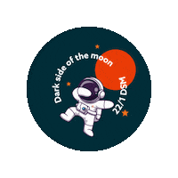 Dark Side Of The Moon Sticker by Therismos