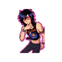 SentientCookie rock star def leppard conversation hearts heart glasses Sticker