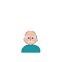 Old Man Grandpa Sticker by CARE | Circular Households