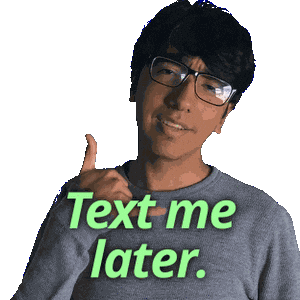 Text Me Sticker