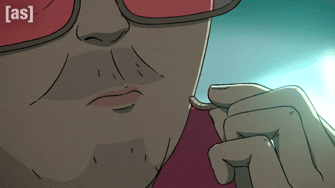 Hungry Worm GIF by Adult Swim