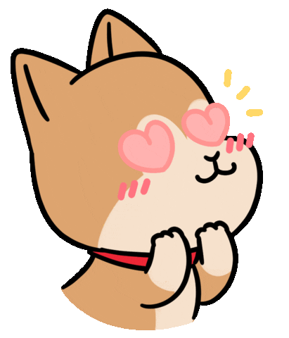 Shiba Inu Love Sticker by Ai and Aiko