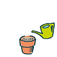 Water Grow Sticker by Bonte Raaf
