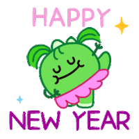 Happy New Year Sticker by DINOSALLY