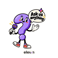 Ask Me Anything Hello Sticker by Elevon