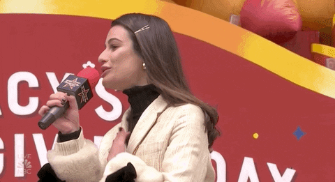 Lea Michele GIF by The 94th Annual Macy’s Thanksgiving Day Parade
