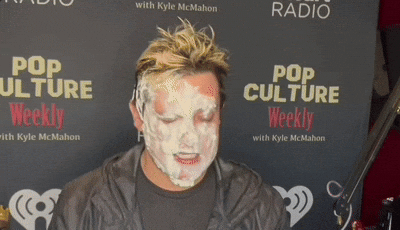 PopCultureWeekly giphygifgrabber whipped cream kyle mcmahon whipped cream on face GIF